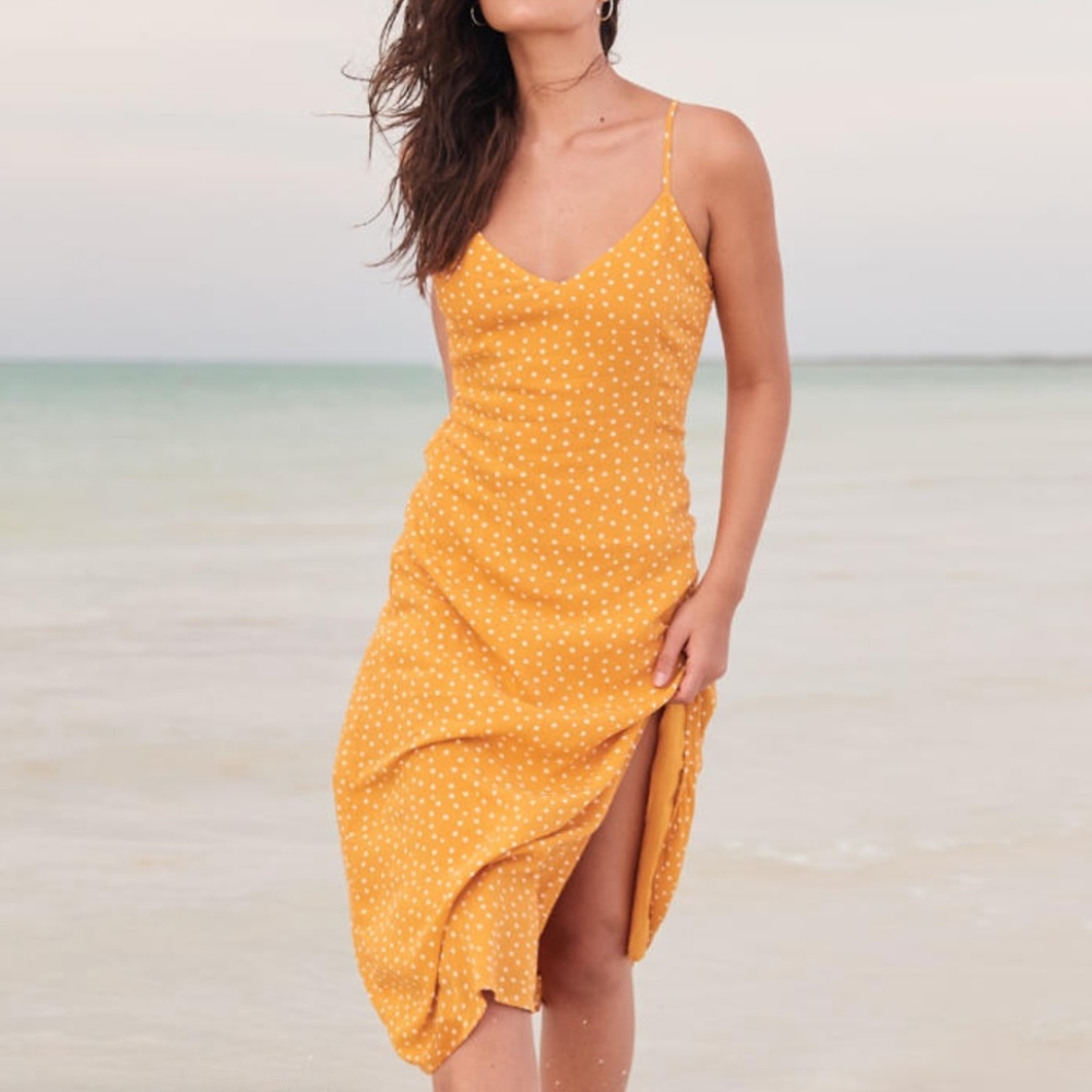 Abercrombie Side-Slit Midi Dress